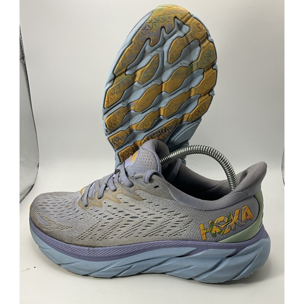 Hoka Clifton 8 Women's Running Shoes Size 8B Baby Lavender/Smoke Green - Picture 16 of 16